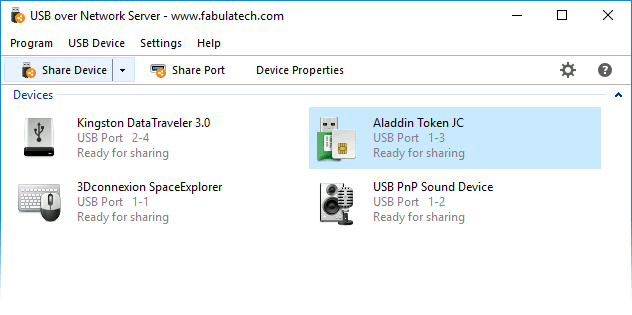 USB over Network screenshot USB over Network screenshot