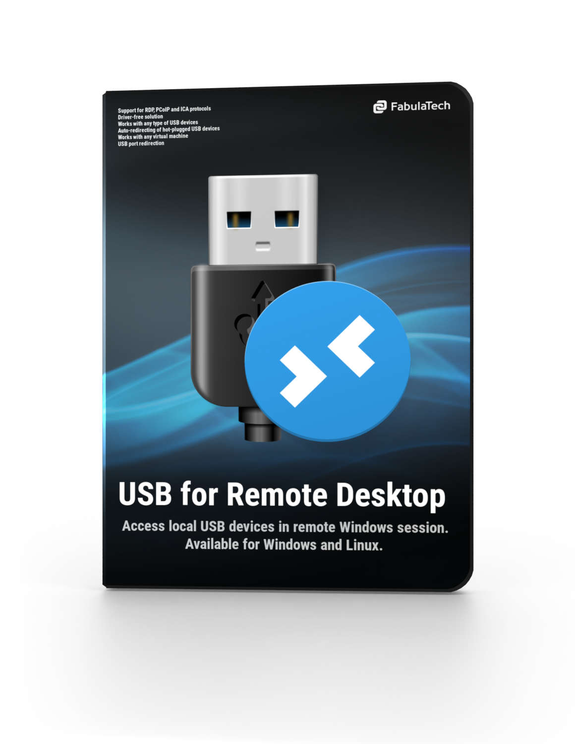 USB for Remote Desktop box, printable (png 1160x1500)