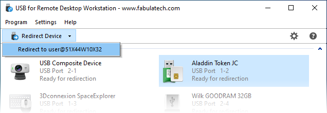 USB for Remote Desktop Redirection