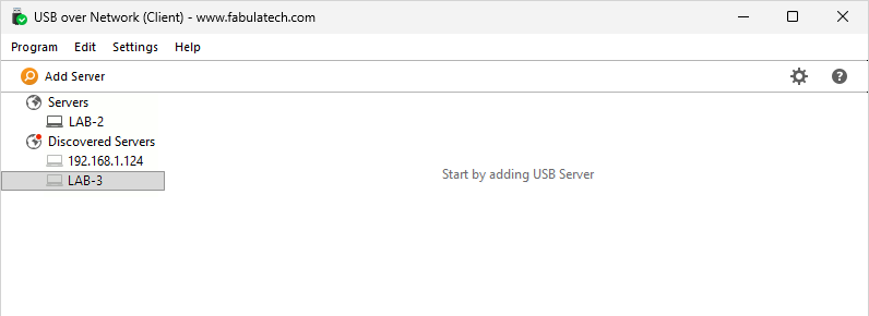 Discovered USB Server