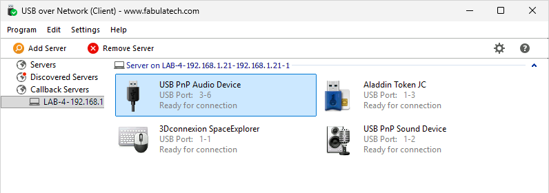 Remove USB Server